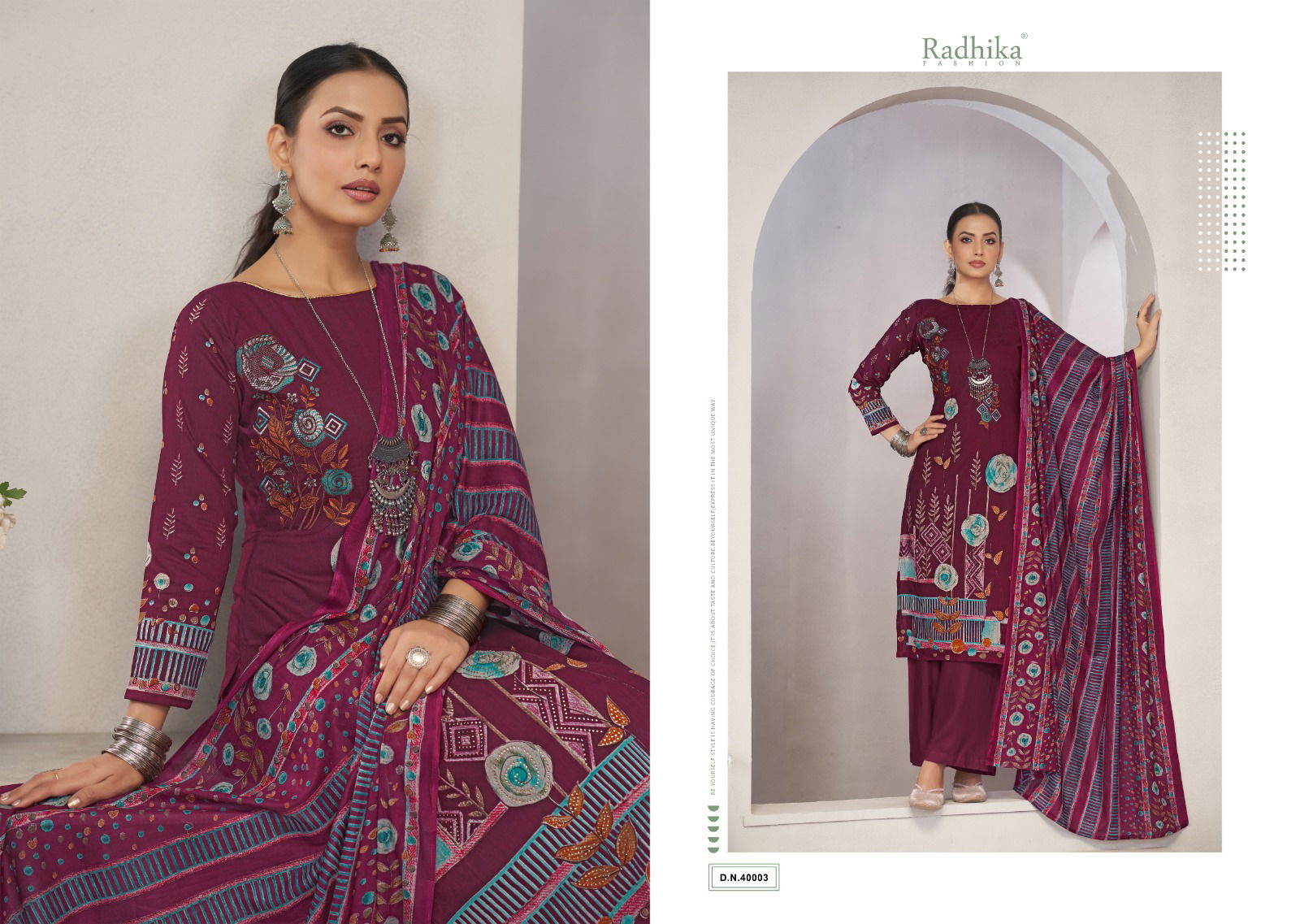 Shajiya By Radhika Azara Lawn Cotton Printed Dress Material Suppliers In India